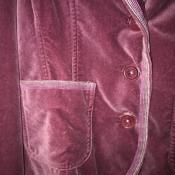 Boden Purple Velvet Blazer UK Size 14/US Size 10 - Picture 3 of 5